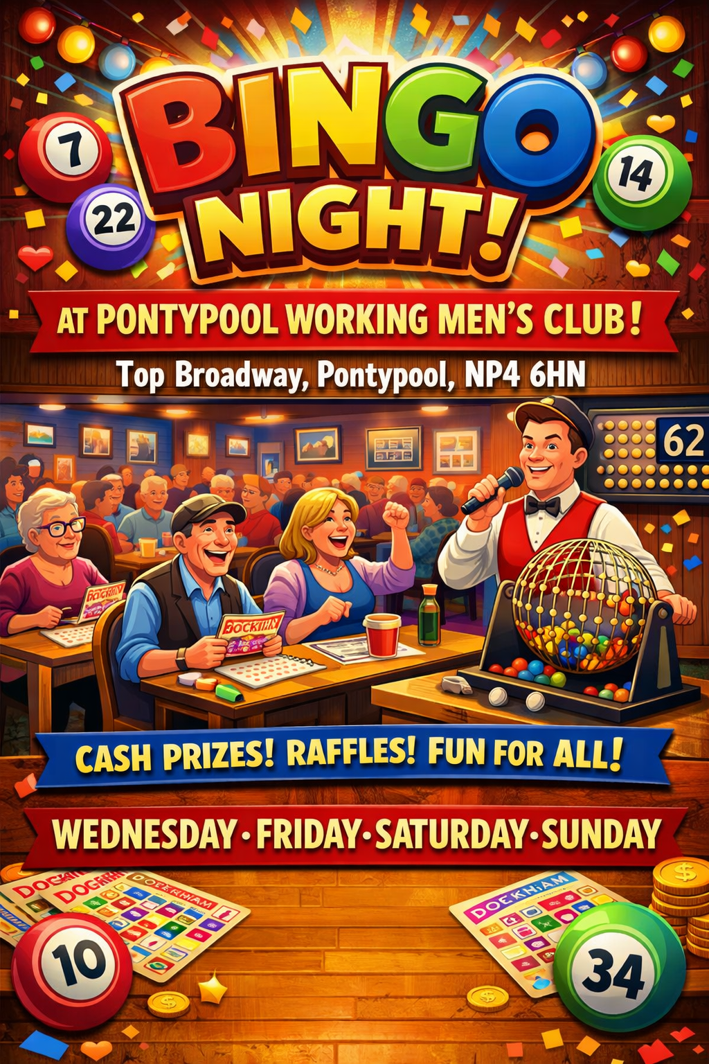 Bingo on a Friday Evening