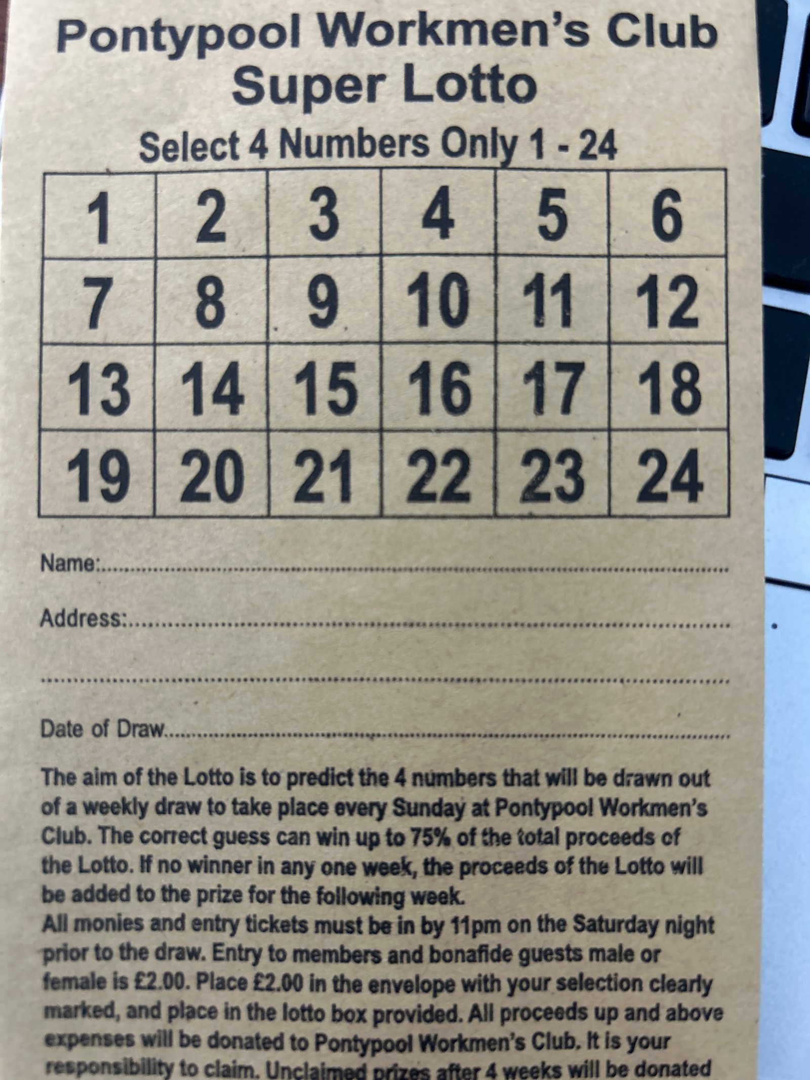 Four Ball Lottery